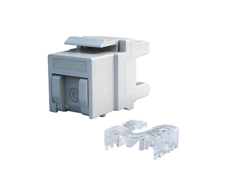 SKJ-F62101-1 Cat.6 RJ45 (8P8C) 180 درجة بدون حماية مع الغبارSKJ-F62101-1