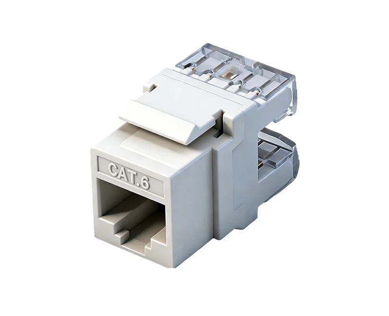 SKJ-F62101 Cat.6 RJ45 (8P8C) 180 درجة بدون حماية