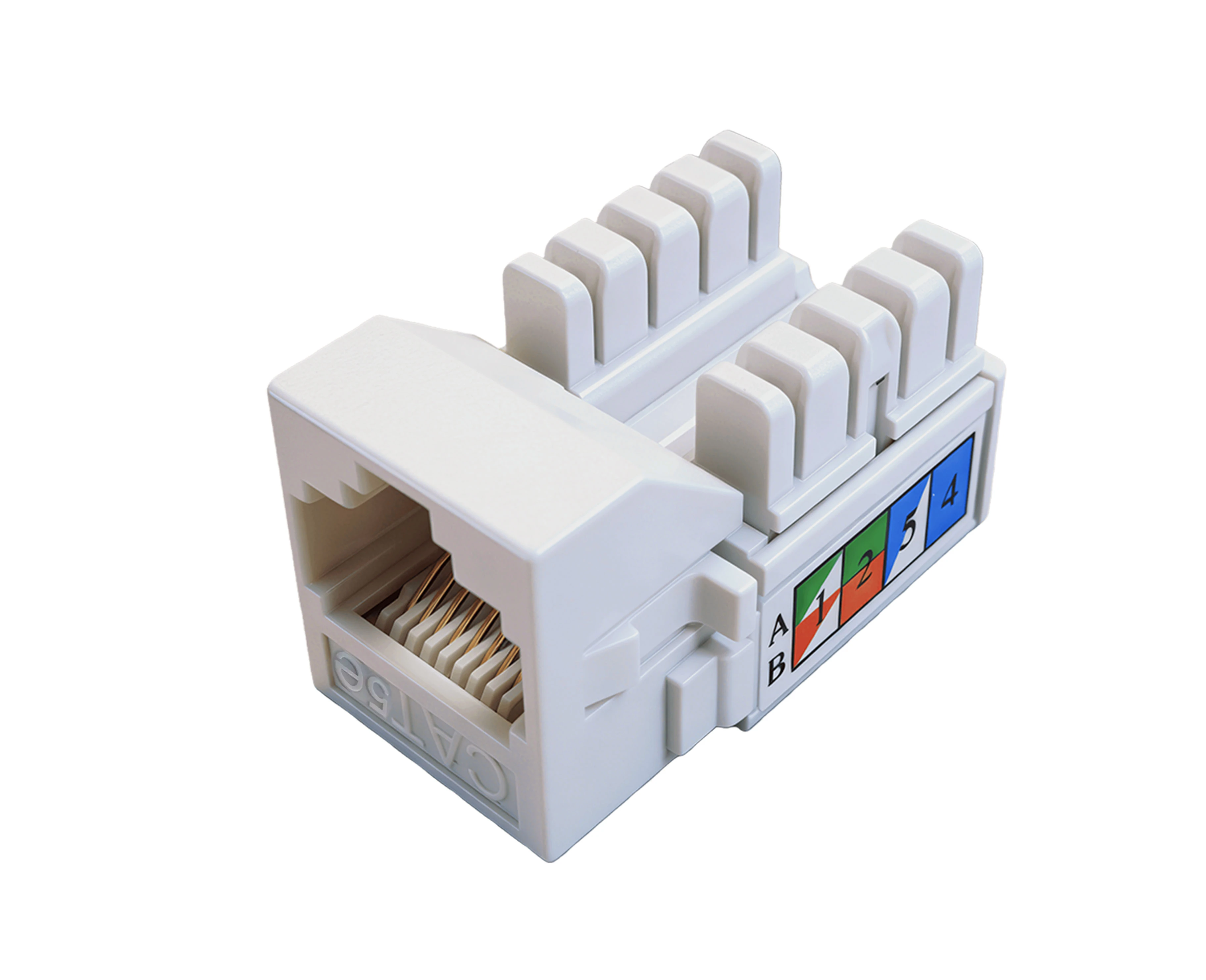 SKJ-23V102 Cat.5e RJ45 (8P8C) 90 درجة بدون حماية