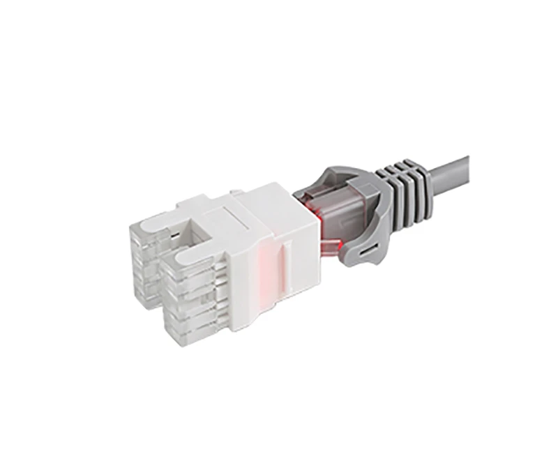 SKJ-F32101-LED-1 Cat.5e RJ45 (8P8C) 180 درجة غير محمية
