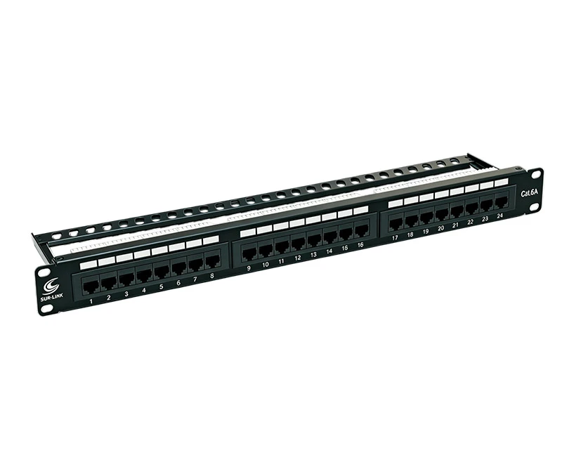 SPP-SC62H1 Cat.6A لوحة التصحيح ذات 24 منفذًا غير محمية