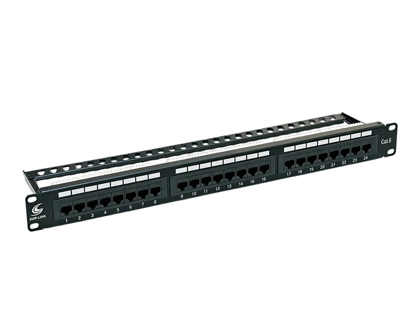 SPP-S962H1 Cat.6 لوحة التصحيح ذات 24 منفذًا غير محمية