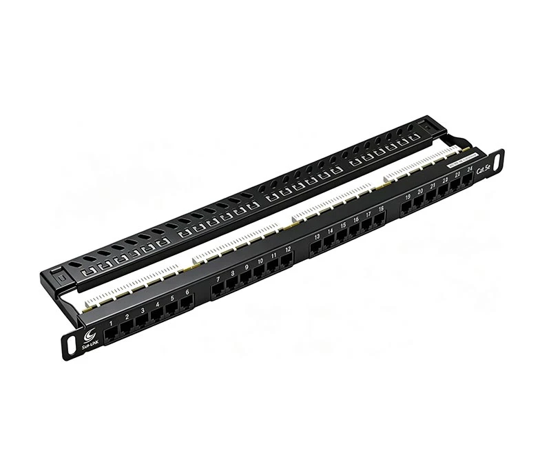 لوحة التصحيح SPP-U662L1 Cat.5e ذات 24 منفذًا غير محمية