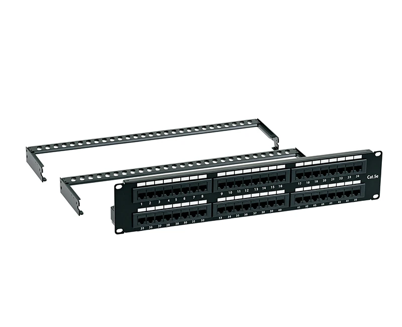 SPP-SC92H1 Cat.5e 2U 48 لوحة تصحيح المنفذ غير محمية